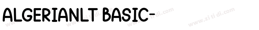 AlgerianLT Basic字体转换